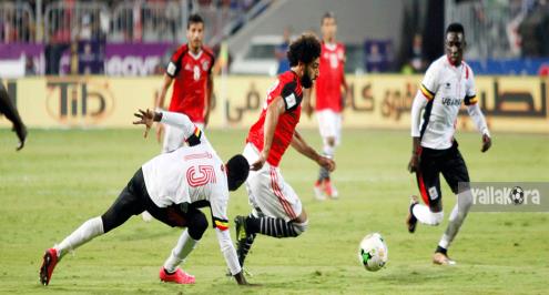 منتخب مصر بزيه التقليدي أمام الكونغو